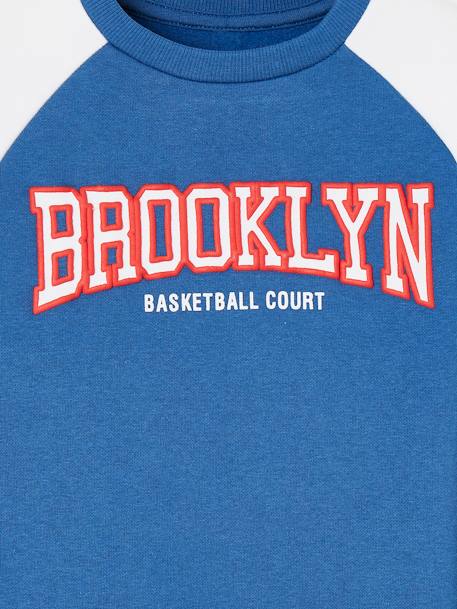 Jungen Sport-Sweatshirt, Brooklyn Oeko-Tex - königsblau+pekannuss - 6