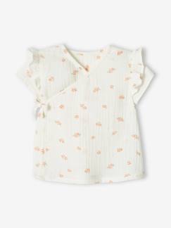 Babymode-Shirts & Rollkragenpullover-Baby Wickeljacke aus Musselin