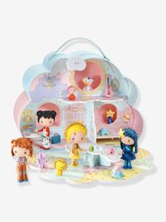 Spielzeug-Miniwelten, Konstruktion & Fahrzeuge-Figuren, Miniwelten, Helden & Tiere-Tragbares Puppenhaus „Sunny und Mia“ DJECO