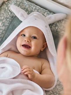 Dekoration & Bettwäsche-Bio-Kollektion: Baby-Set aus Badetuch und Waschhandschuh