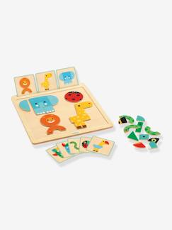 Spielzeug-Lernspielzeug-Puzzles-Magnetpuzzle GEOBASIC DJECO