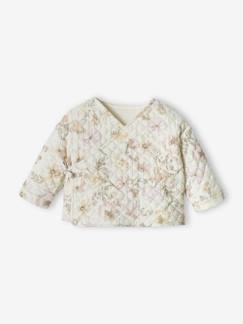Babymode-Pullover, Strickjacken & Sweatshirts-Strickjacken-Baby Wickel-Cardigan, gesteppt