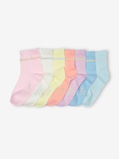 Maedchenkleidung-Unterwäsche, Socken, Strumpfhosen-Socken-7er-Pack Mädchen Socken BASIC Oeko-Tex