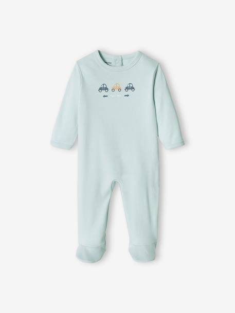 3er-Pack Baby Strampler aus Interlock-Jersey BASIC - hellblau+violett+wollweiß - 2