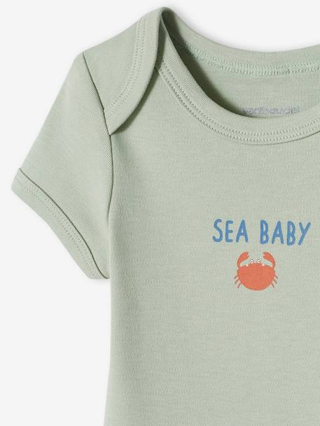 3er-Pack Baby Schlupfbodys - aqua - 8