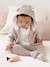 Neugeborenen-Set: Strickjacke, Hose & Body - aqua+beige meliert+zartrosa - 9