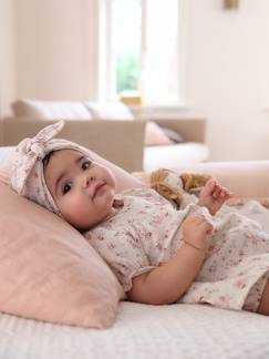 Babymode-Baby-Sets-Baby-Set aus Musselin: Kleid, Spielhose & Turban