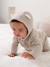 Neugeborenen-Set: Strickjacke, Hose & Body - aqua+beige meliert+zartrosa - 11