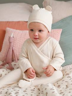 -Baby-Set: Overall & Mütze, Rippenjersey