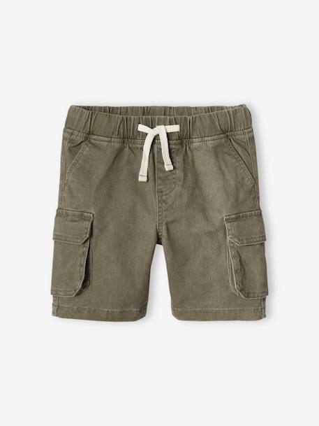 Jungen Cargoshorts mit Dehnbund - beige+khaki+marine - 11