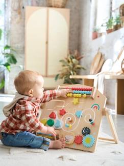 Spielzeug-Baby-Tasten & Greifen-Kinder Activity-Board, Holz FSC® MIX