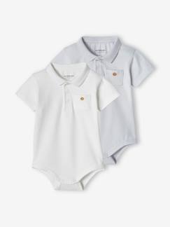 Babymode-Shirts & Rollkragenpullover-Shirts-2er-Pack Baby Bodys für Neugeborene, Polokragen