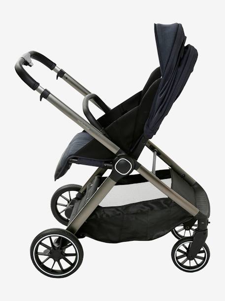 Kombi-Kinderwagen „Auriga“ mit Babyschale & Babywanne - nachtblau+schiefergrau - 11
