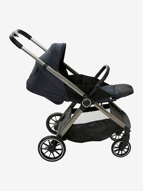 Kombi-Kinderwagen „Auriga“ mit Babyschale & Babywanne - nachtblau+schiefergrau - 8