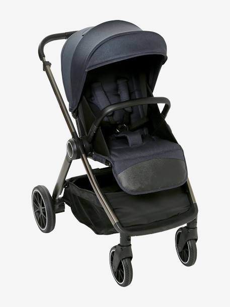 Kombi-Kinderwagen „Auriga“ mit Babyschale & Babywanne - nachtblau+schiefergrau - 2