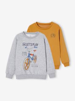 Jungenkleidung-Pullover, Strickjacken, Sweatshirts-2er-Pack Jungen Sweatshirts, BMX-Print