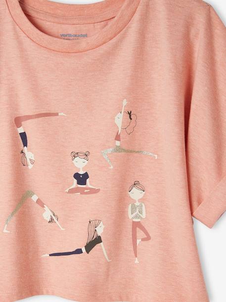 Mädchen Sport-T-Shirt, Cropped-Form - pfirsich - 6