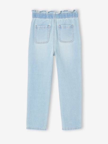 Mädchen Paperbag-Jeans - blau+double stone - 9