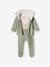 Neugeborenen-Set: Strickjacke, Hose & Body - aqua+beige meliert+zartrosa - 1