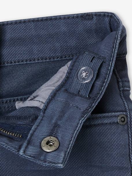 Jungen Slim-Fit-Hose, Hüftweite REGULAR - beige+dunkelblau+hellblau+ziegel - 10