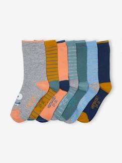 Jungenkleidung-Unterwäsche & Socken-7er-Pack Jungen Socken mit Monster Oeko-Tex