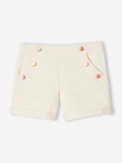 Maedchenkleidung-Shorts & Bermudas-Mädchen Shorts mit Zierknöpfen