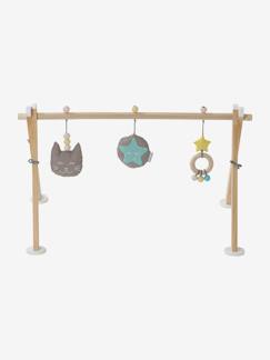 Spielzeug-Baby-Activity-Decken & Spielbögen-Baby Spielbogen „Kätzchen“, Holz FSC