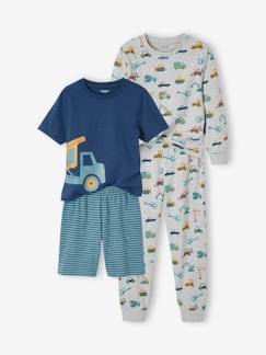 -2er-Pack Jungen Schlafanzüge, kurz & lang