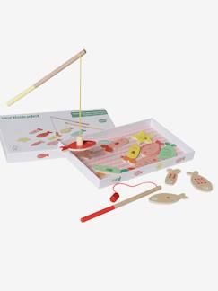 Spielzeug-Gesellschaftsspiele-Kleinkinder Angelspiel, magnetisch, Holz FSC