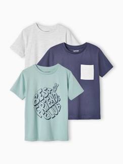 Jungenkleidung-3er-Pack Jungen T-Shirts BASIC Oeko-Tex