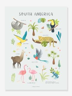Dekoration & Bettwäsche-Dekoration-Bilder, Poster & Sonstiges-Kinderzimmer Poster „Living Earth“ Südamerika LILIPINSO
