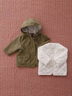 Babymode-Mäntel, Jacken, Overalls & Ausfahrsäcke-3-in-1 Baby Jacke mit Recyclingmaterial