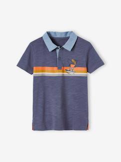 Jungenkleidung-Shirts, Poloshirts & Rollkragenpullover-Poloshirts-Jungen Poloshirt, Materialmix