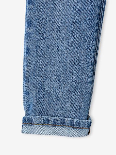 Gerade Mädchen Jeans, Zierschleife - blue stone - 9