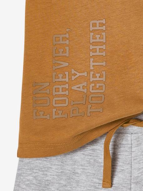 Jungen Sport-Set: T-Shirt & Sweatshorts - braun - 6