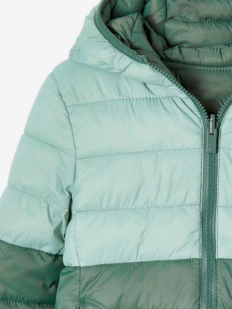 Jungen Wende-Steppjacke mit Recyclingmaterial - dunkelblau+salbeigrün - 12