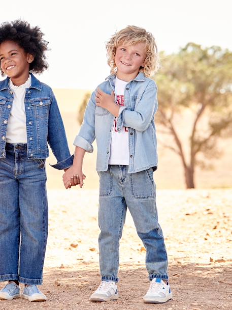 Jungen Loose-Fit-Jeans - bleached+double stone - 14