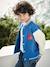Jungen Sweatjacke im College-Style, Druckknöpfe - blau - 3