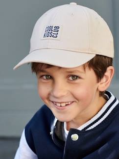 Jungenkleidung-Accessoires-Hüte-Jungen Cap mit Sticklabel vorn