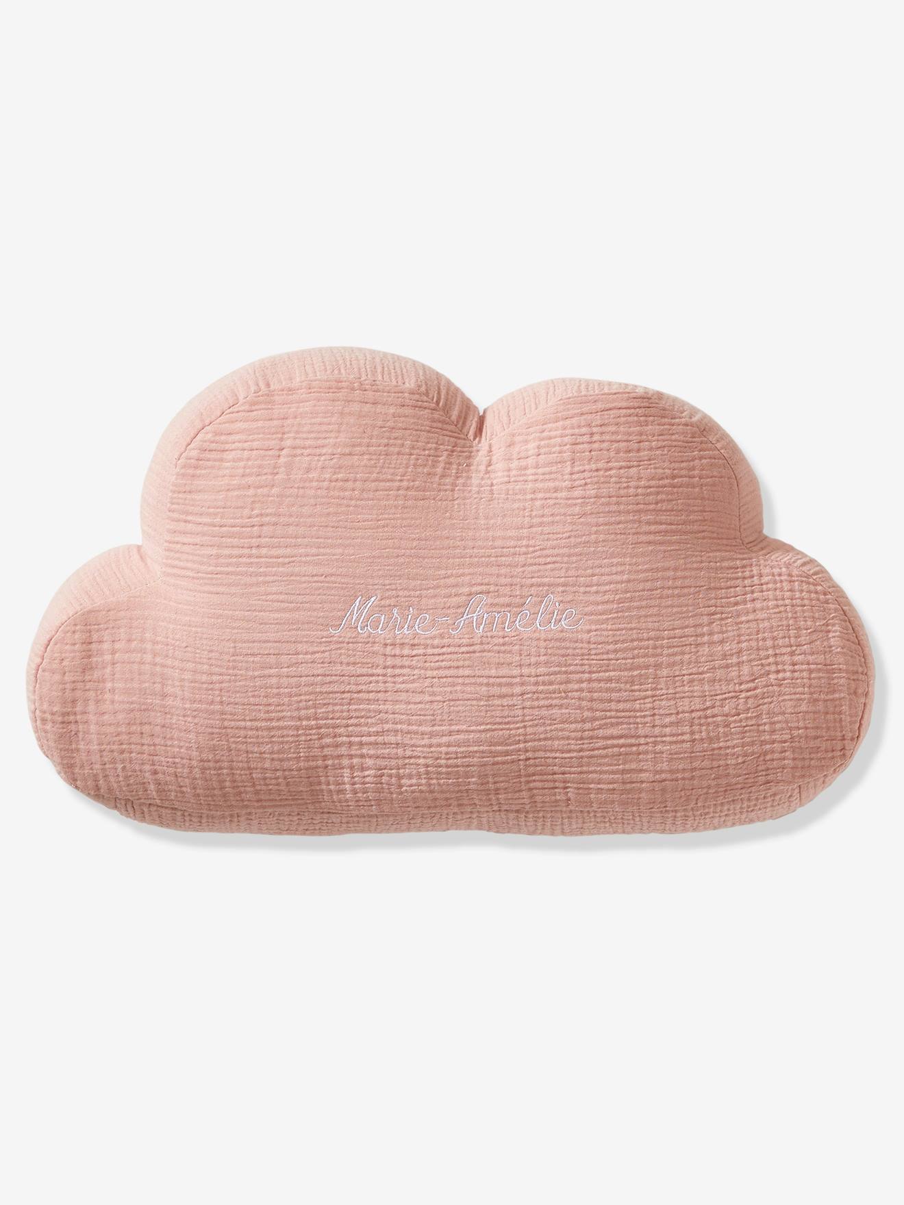 Deko-Kissen WOLKE aus Musselin Bezug abnehmbar Kinderzimmer personalisierbar pudrig
