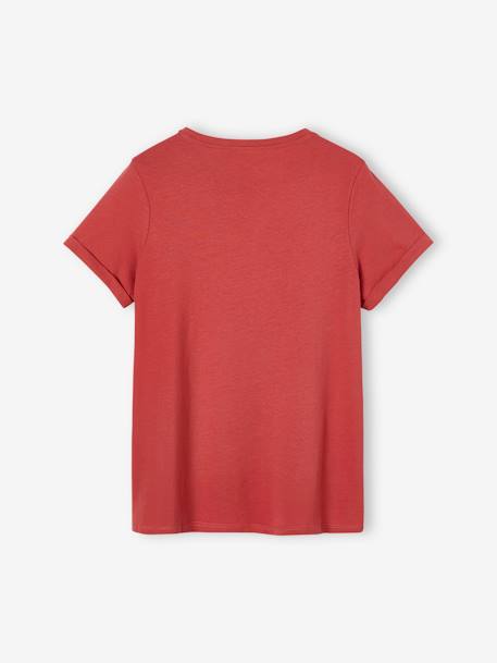 Bio-Kollektion: T-Shirt für Schwangerschaft & Stillzeit CLUB MAMA, personalisierbar - anthrazit+blau+rosa+ziegel - 28