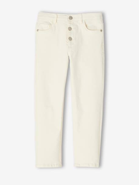 Mädchen Mom-Fit-Hose, Hüftweite REGULAR - nachtblau+pfirsich+wollweiß - 11