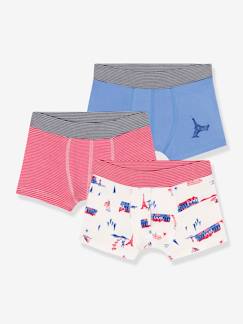 Jungenkleidung-Unterwäsche & Socken-Unterhosen & Boxershorts-3er-Pack Jungen Boxershorts PETIT BATEAU, Bio-Baumwolle