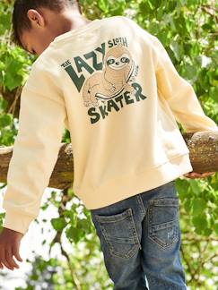Jungenkleidung-Pullover, Strickjacken, Sweatshirts-Sweatshirts-Jungen Sweatshirt mit Print hinten