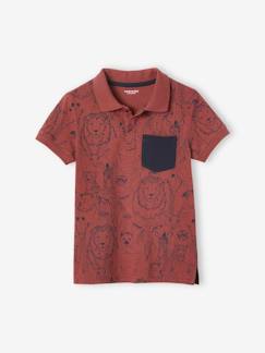 Jungenkleidung-Shirts, Poloshirts & Rollkragenpullover-Poloshirts-Jungen Poloshirt, Dschungeltiere