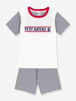 Jungenkleidung-Schlafanzüge-Kurzer Jungen Schlafanzug PETIT BATEAU, Bio-Baumwolle