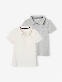 Jungenkleidung-2er-Pack Jungen Poloshirts, Kurzarm Oeko-Tex