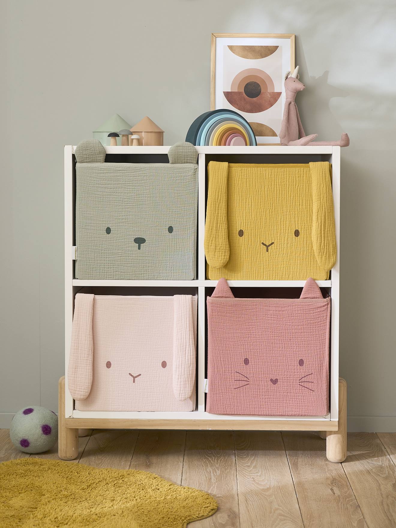 2er-Set Kinderzimmer Aufbewahrungsboxen
