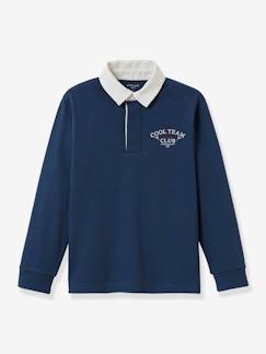 Jungenkleidung-Pullover, Strickjacken, Sweatshirts-Pullover-Jungen Rugbyshirt CYRILLUS, Bio-Baumwolle
