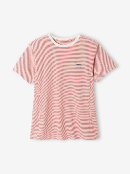 T-Shirt aus Baumwolle, Schwangerschaft & Stillzeit, personalisierbar Oeko-Tex - grün gestreift+marine gestreift+rot gestreift - 22